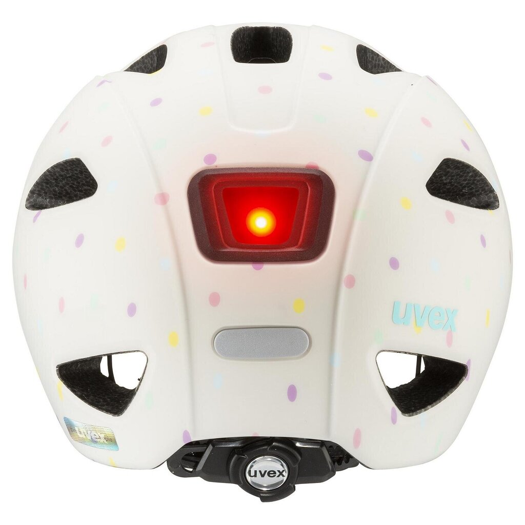 Bērnu veloķivere Uvex Oyo Egg Dots, smilškrāsas цена и информация | Ķiveres | 220.lv