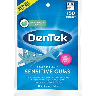 Dentek Comfort Clean Sensitive Gums ar piparmētru garšu (150gb) cena un informācija | Zobu pastas, birstes | 220.lv