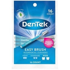 Dentek starpzobu birstītes ar piparmētu garšu (16gb) цена и информация | Зубные щетки, пасты | 220.lv