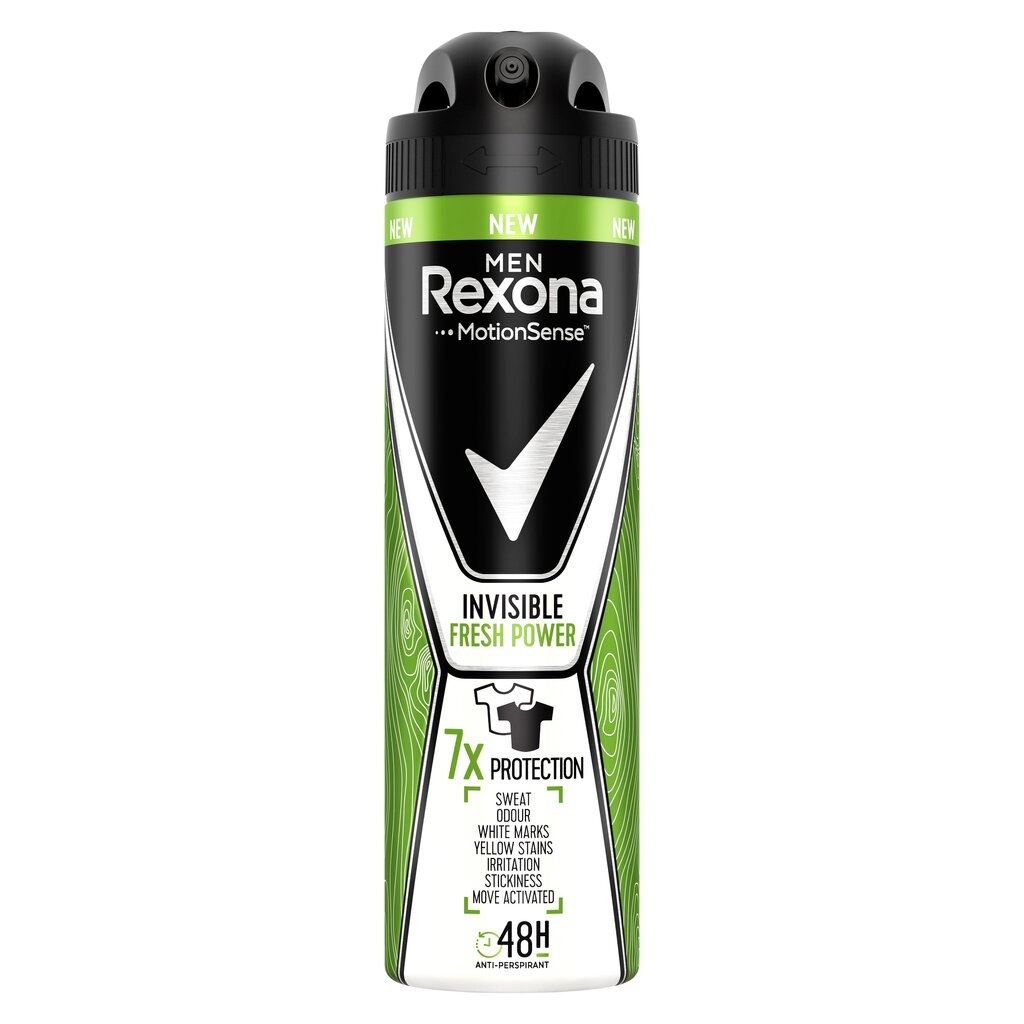 Izsmidzināms dezodorants vīriešiem Rexona Fresh Power, 6 x 150 ml cena un informācija | Dezodoranti | 220.lv