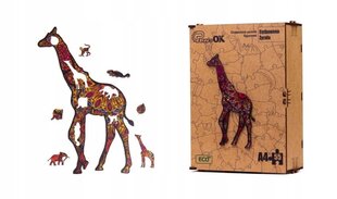 Koka puzle PuzzleOK EKO Žirafe, 55 d. cena un informācija | Puzles, 3D puzles | 220.lv