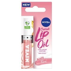 Масло для губ Nivea Caring Lip Oil Rose, 5,5 мл цена и информация | Помады, бальзамы, блеск для губ | 220.lv