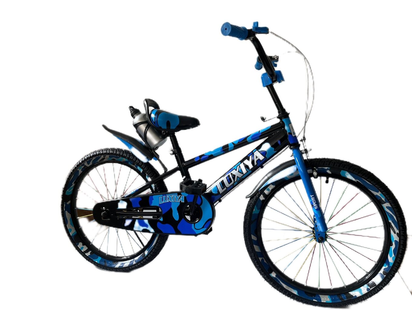 Bērnu velosipēds Luxiya 20'', zils- melns цена и информация | Velosipēdi | 220.lv