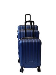Набор чемоданов 3 шт., темно-синий цена и информация | Чемоданы, дорожные сумки | 220.lv