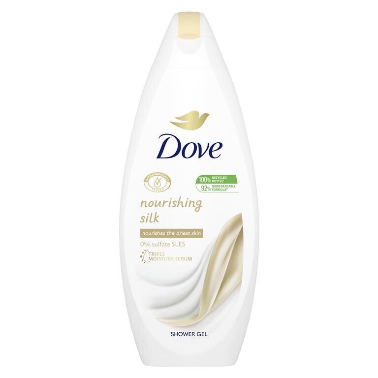 Dušas želeja Dove Nourishing Silk, 6 x 250 ml cena un informācija | Dušas želejas, eļļas | 220.lv