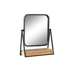 Palielināmais Spogulis DKD Home Decor Melns Metāls (23 x 10 x 29 cm) cena un informācija | Vannas istabas aksesuāri | 220.lv
