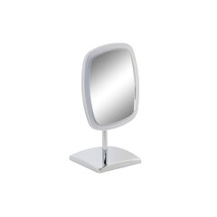 Palielināmais Spogulis ar LED DKD Home Decor 17 x 13 x 30,5 cm Sudrabains Metāls cena un informācija | Vannas istabas aksesuāri | 220.lv