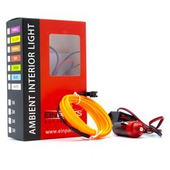 Светодиодная лента EinParts для украшения автомобиля 12B - длина 1M, цвет Оранжевый цена и информация | Части салона автомобиля | 220.lv