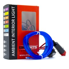 EinParts LED gaismas sloksne auto dekorēšanai 12V - garums 2M, krāsa Zils cena un informācija | Automašīnas salona daļas | 220.lv