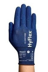 Защитные перчатки Ansell HyFlex 11-819 ESD, размер 10. Тонкий нейлон, спандекс, углерод. Вспененный нитрил с ладонью. цена и информация | Рабочие перчатки | 220.lv