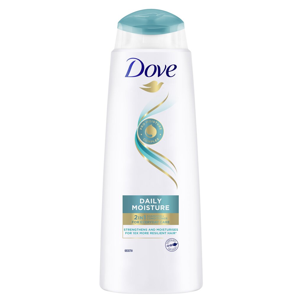 Matu šampūns Dove Daily Moisture 2in1, 6 x 400 ml cena un informācija | Šampūni | 220.lv