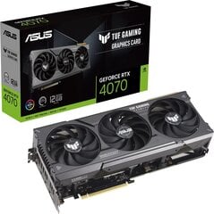 Asus TUF Gaming GeForce RTX 4070 12GB GDDR6X (90YV0IZ1-M0NA00) cena un informācija | Videokartes (GPU) | 220.lv