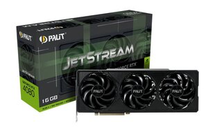 Palit GeForce RTX 4080 16GB GDDR6X JetStream (NED4080019T2-1032J) cena un informācija | Palit Datortehnika | 220.lv