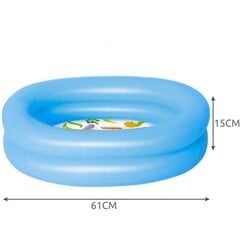 Ванночка для новорожденных, надувная 21 л, 61x15 см/розовый/голубой цена и информация | Бассейны | 220.lv