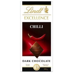 Lindt izcilība tumšā šokolāde ar čilli papriku, 100 g, 10 iepakojumi cena un informācija | Saldumi | 220.lv