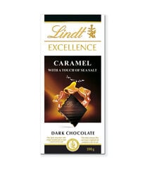 Lindt Excellence Black Chocolate с карамельной морской солью, 100G, 10 упаковочных наборов цена и информация | Конфетки | 220.lv