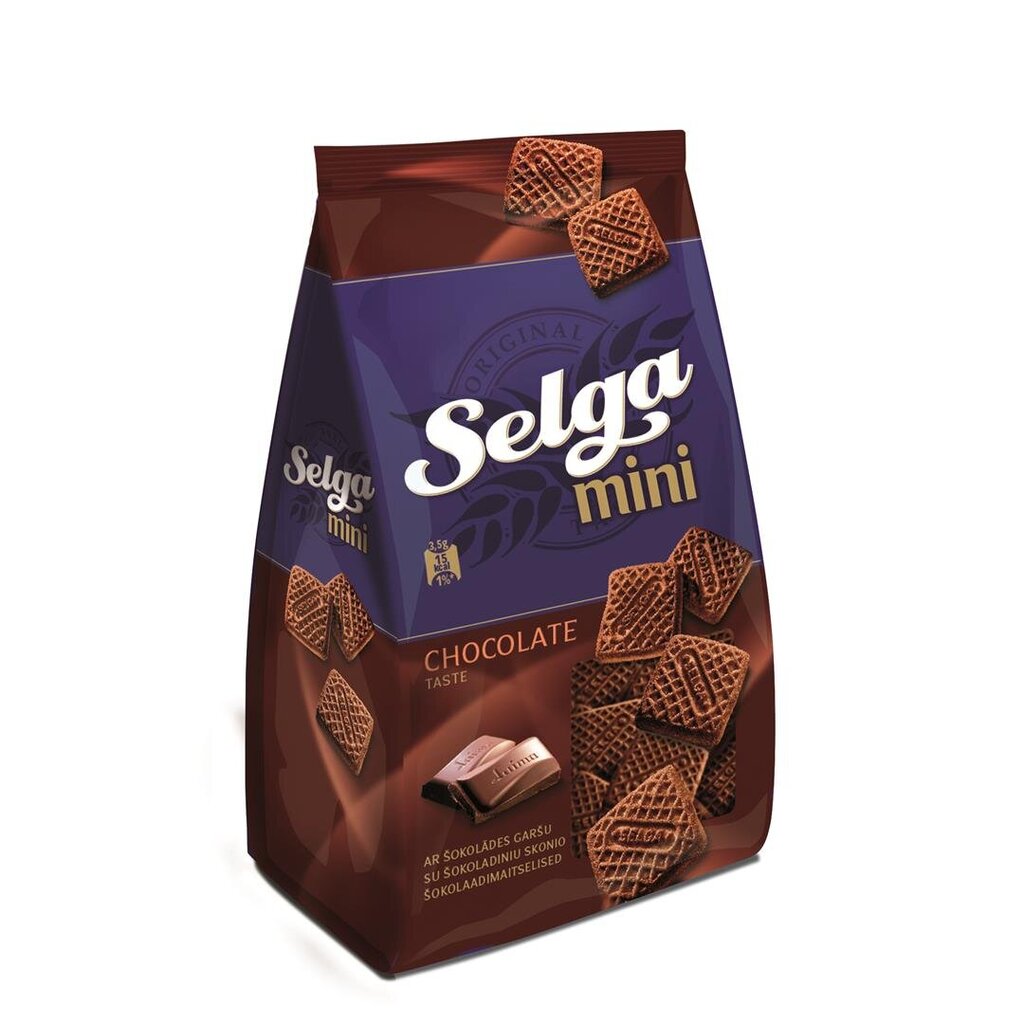 Selga Mini Biscuits Chocolate 250G, 5 набор упаковки цена | 220.lv