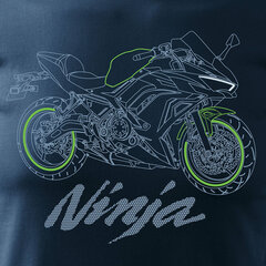 Kawasaki Ninja 650 vīriešu motocikla t-krekls ar motociklu 556-7 cena un informācija | Vīriešu T-krekli | 220.lv