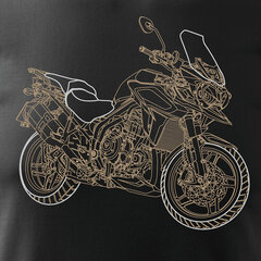 Triumph Tiger vīriešu motocikla t-krekls ar motociklu 627-7 cena un informācija | Vīriešu T-krekli | 220.lv