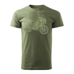 Triumph Tiger vīriešu motocikla t-krekls ar motociklu 629-7 cena un informācija | Vīriešu T-krekli | 220.lv