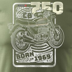 Honda CB 750 vīriešu motocikla t-krekls ar motociklu 814-7 cena un informācija | Vīriešu T-krekli | 220.lv