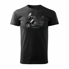 BMW GS 1250 ADVENTURE vīriešu motocikla t-krekls ar motociklu 942-7 цена и информация | Мужские футболки | 220.lv