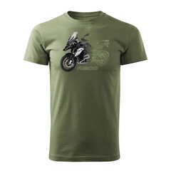 BMW GS 1250 ADVENTURE vīriešu motocikla t-krekls ar motociklu 944-7 цена и информация | Мужские футболки | 220.lv