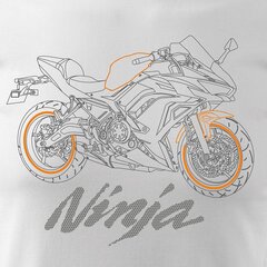 Kawasaki Ninja 650 мужская футболка с мотоциклом 1211-7 цена и информация | Мужские футболки | 220.lv