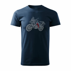 BMW GS 800 ADVENTURE vīriešu motocikla t-krekls ar motociklu 1370-7 цена и информация | Мужские футболки | 220.lv
