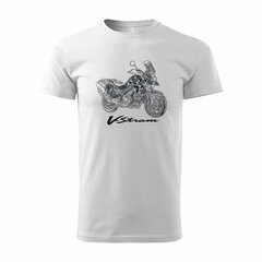 SUZUKI VSTROM V-STROM DL650 vīriešu motocikla t-krekls ar motociklu 1380-7 cena un informācija | Vīriešu T-krekli | 220.lv