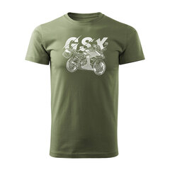 Suzuki GSX 1000 GT vīriešu motocikla t-krekls ar motociklu 1385-7 cena un informācija | Vīriešu T-krekli | 220.lv