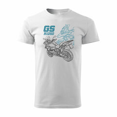 BMW GS 1250 ADVENTURE vīriešu motocikla t-krekls ar motociklu 1576-7 цена и информация | Мужские футболки | 220.lv