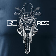 BMW GS 1250 ADVENTURE vīriešu motocikla t-krekls ar motociklu 1582-7 цена и информация | Мужские футболки | 220.lv