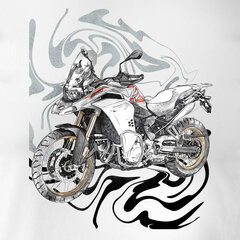 BMW F850 vīriešu motocikla t-krekls ar motociklu 1650-7 cena un informācija | Vīriešu T-krekli | 220.lv