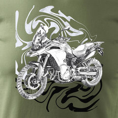 BMW F850 vīriešu motocikla t-krekls ar motociklu 1651-7 цена и информация | Мужские футболки | 220.lv