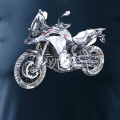 BMW F850 vīriešu motocikla t-krekls ar motociklu 1652-7 цена и информация | Мужские футболки | 220.lv
