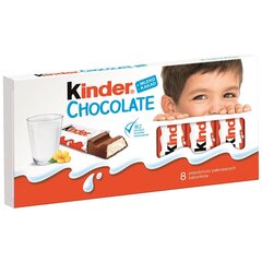 Kinder Chocolate, 100G, 10 упаковок цена и информация | Конфетки | 220.lv