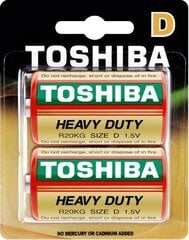 Toshiba Head Elements Heavy Duty D x2, 10 набор упаковки цена и информация | Батарейки | 220.lv