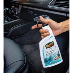 Meguiars G180724 Paklāju & Auduma Smaku noņemšanas līdzeklis stipras smakas dūmi mājdzīvnieku negadījumi Jaunas automašīnas smarža (709ml) (USA) cena un informācija | Auto gaisa atsvaidzinātāji | 220.lv