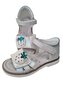 Meiteņu sandales CLIBEE, baltas perlamutra. цена и информация | Bērnu sandales | 220.lv
