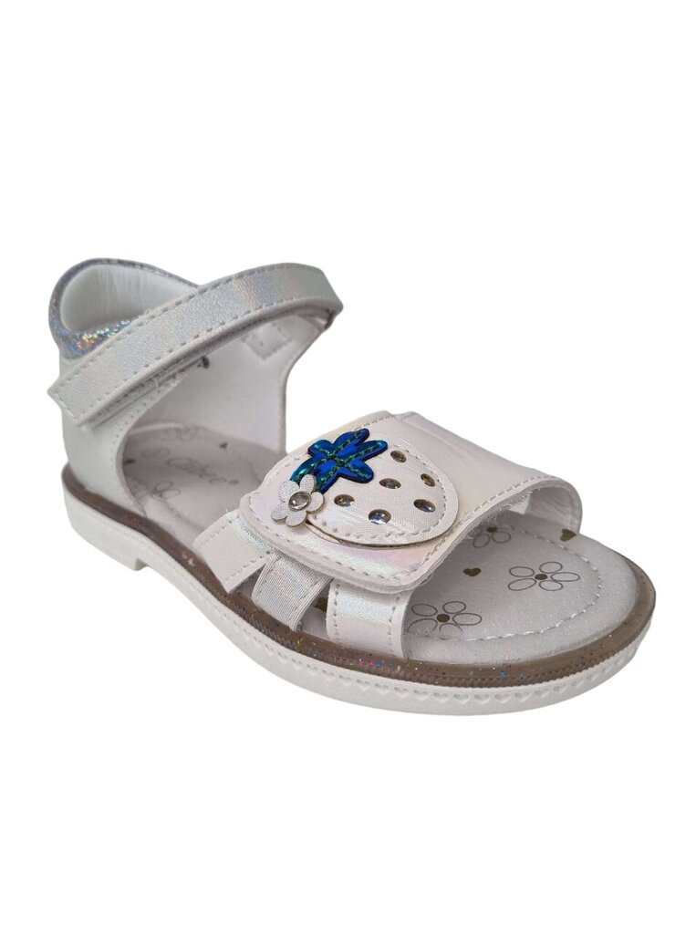 Meiteņu sandales CLIBEE, baltas perlamutra. цена и информация | Bērnu sandales | 220.lv