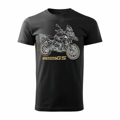 BMW GS 1250 ADVENTURE vīriešu motocikla t-krekls ar motociklu 342-7 цена и информация | Мужские футболки | 220.lv