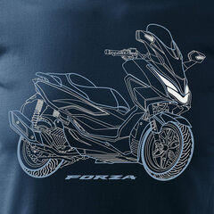 Honda Forza vīriešu motocikla t-krekls ar motociklu 691-7 cena un informācija | Vīriešu T-krekli | 220.lv