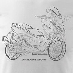 Honda Forza vīriešu motocikla t-krekls ar motociklu 693-7 cena un informācija | Vīriešu T-krekli | 220.lv