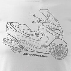 Suzuki Burgman vīriešu motocikla t-krekls ar motociklu 707-7 cena un informācija | Vīriešu T-krekli | 220.lv