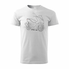 Honda PCX vīriešu motocikla t-krekls ar motociklu 1250-7 cena un informācija | Vīriešu T-krekli | 220.lv
