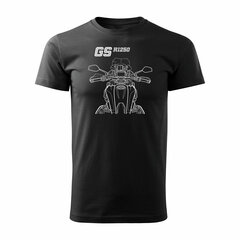 BMW GS 1250 ADVENTURE vīriešu motocikla t-krekls ar motociklu 1570-7 цена и информация | Мужские футболки | 220.lv