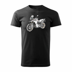 BMW F850 vīriešu motocikla t-krekls ar motociklu 1653-7 цена и информация | Мужские футболки | 220.lv