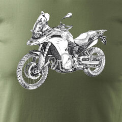 BMW F850 vīriešu motocikla t-krekls ar motociklu 1655-7 цена и информация | Мужские футболки | 220.lv