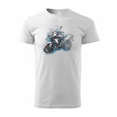 Kawasaki Versys 650 KLE 650 vīriešu motocikla t-krekls ar motociklu 1683-7 cena un informācija | Vīriešu T-krekli | 220.lv